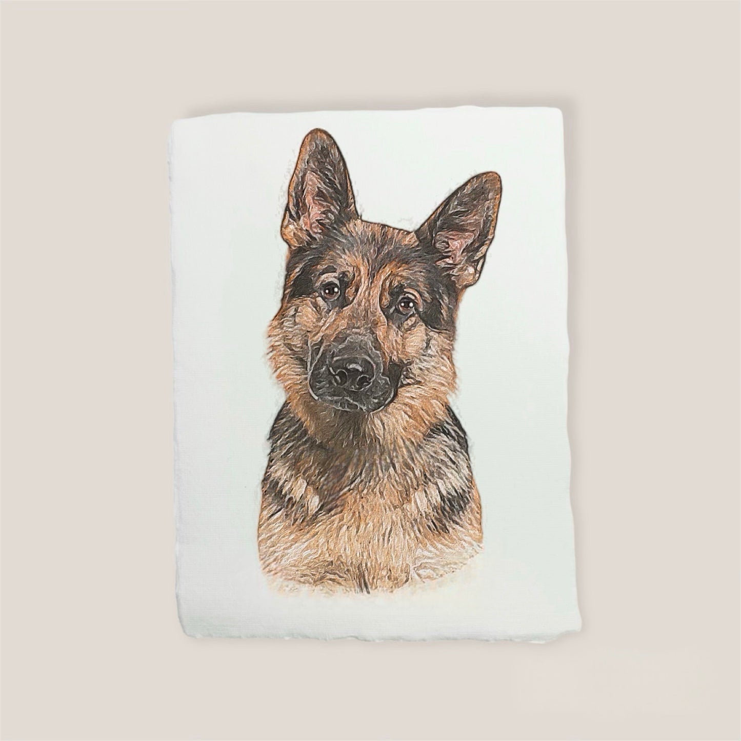 german shepherd print