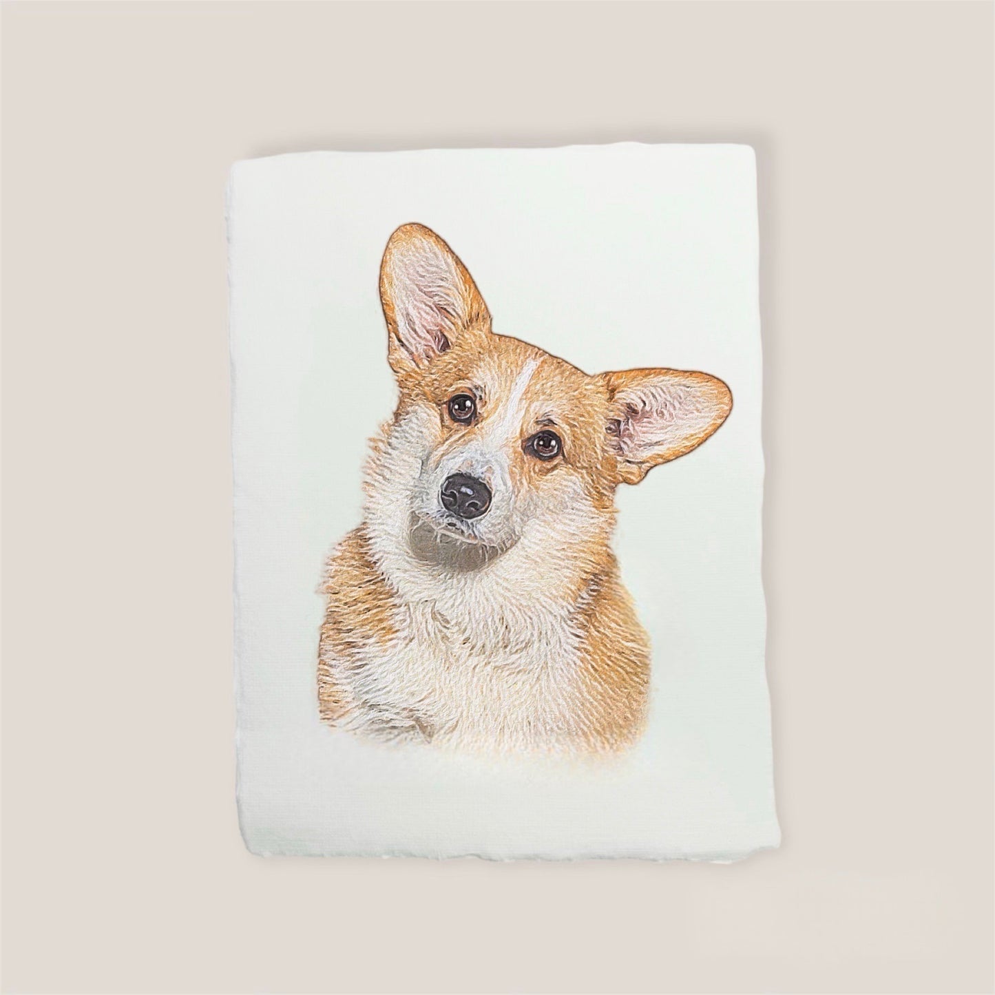 welsh corgi print