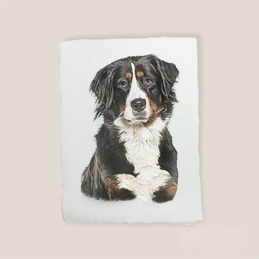 bernese mountain dog print