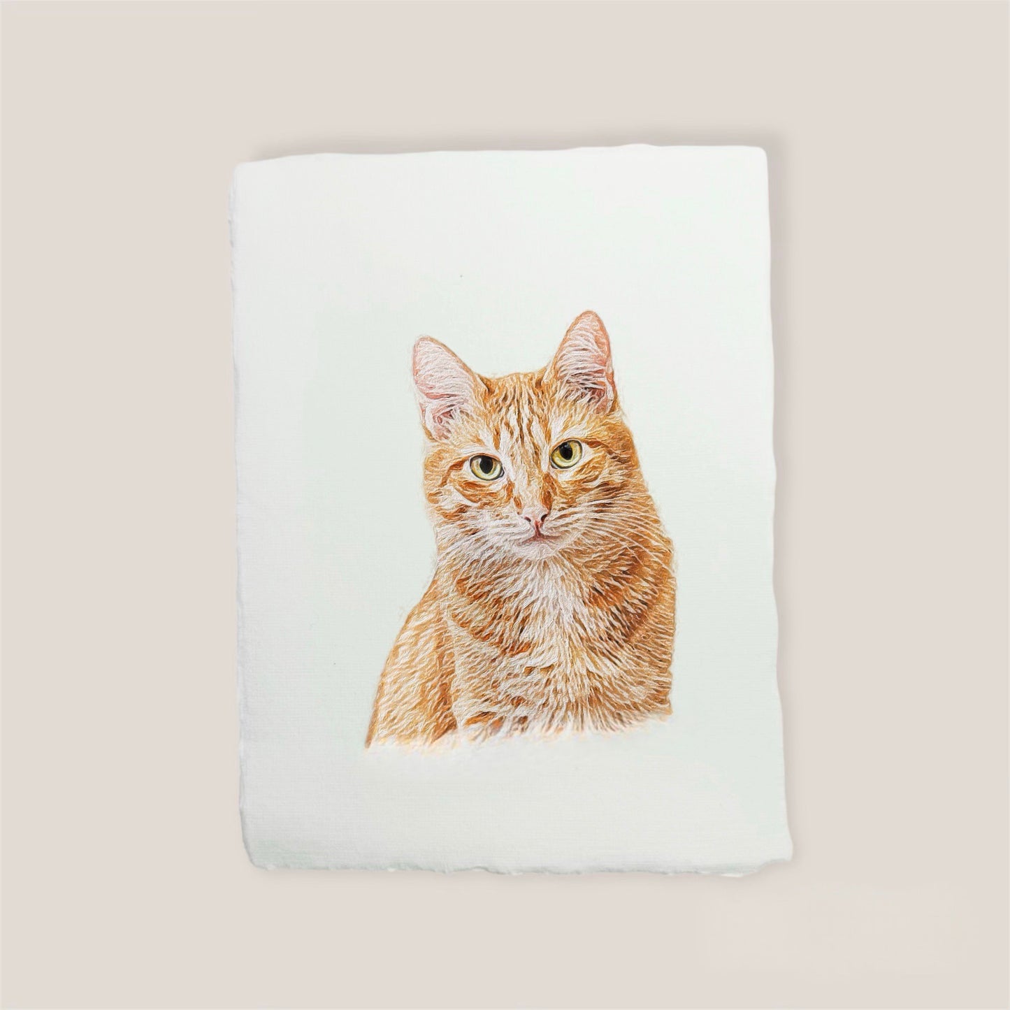 orange tabby cat print