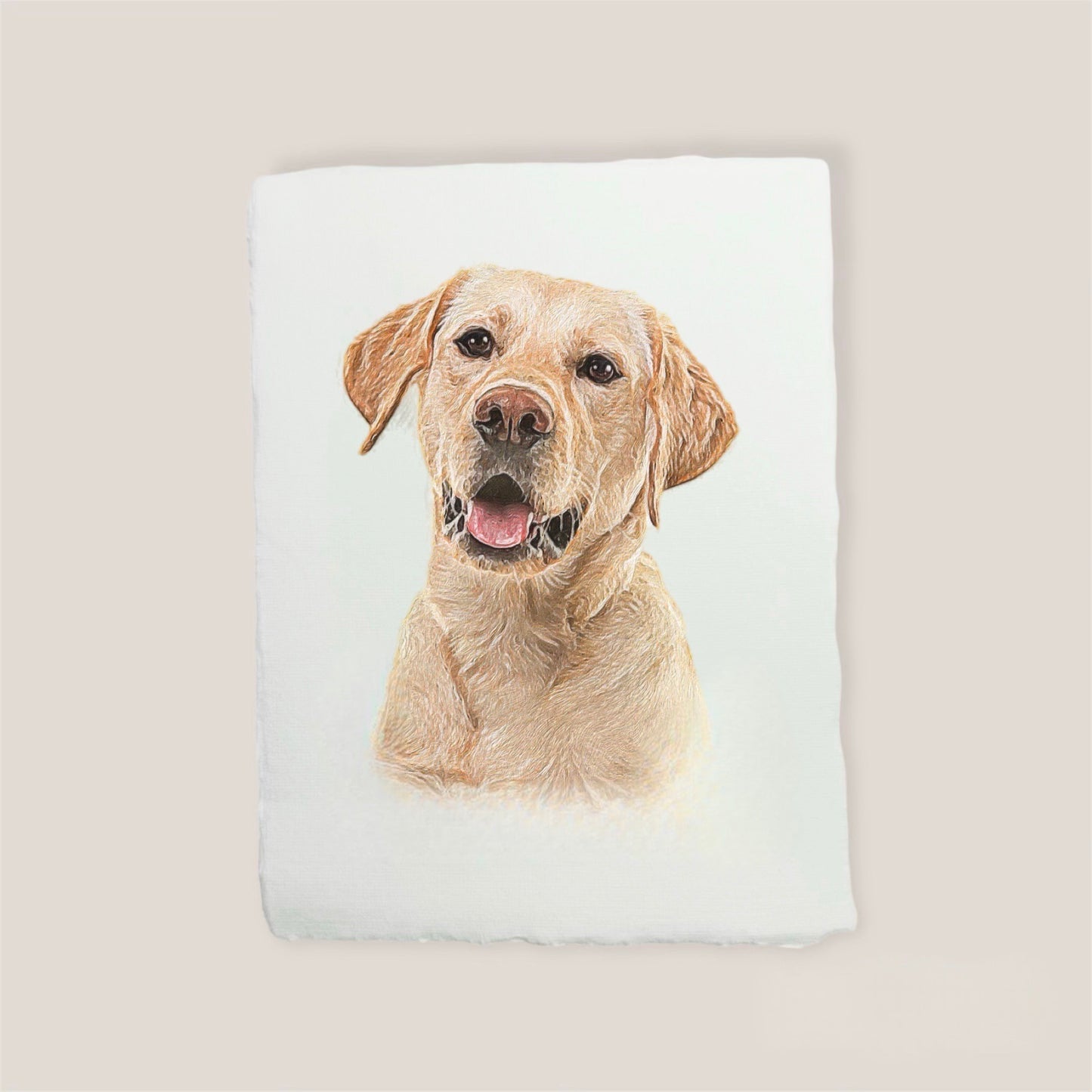 yellow lab print